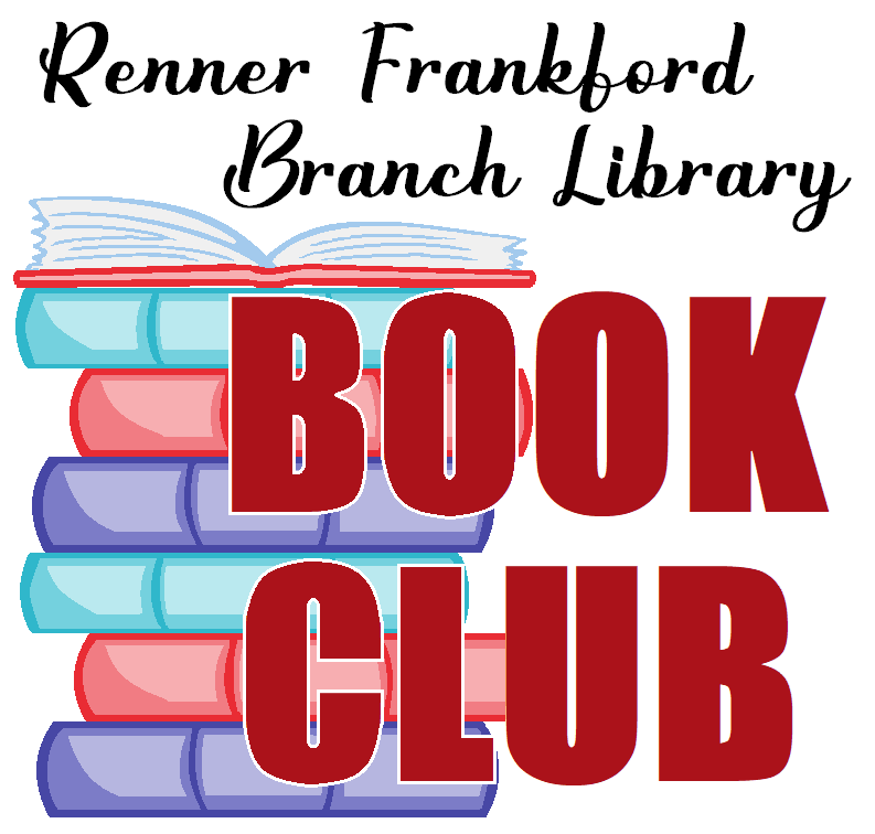 Renner Frankford Branch Book Club and stack of books