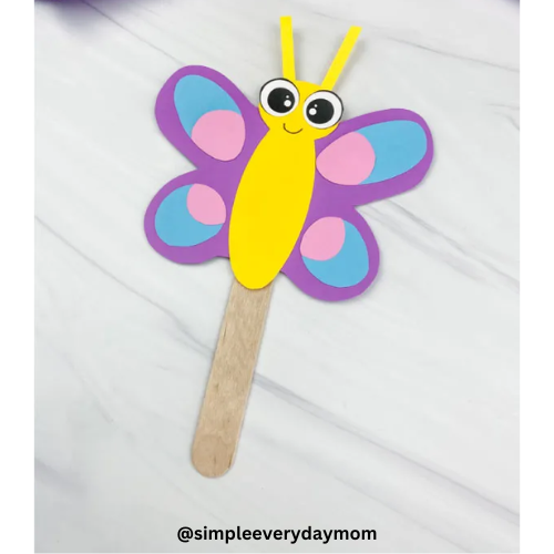 butterfly stick puppet