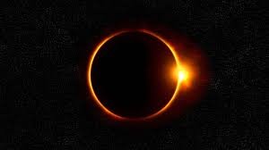 Picture of a solar eclipse