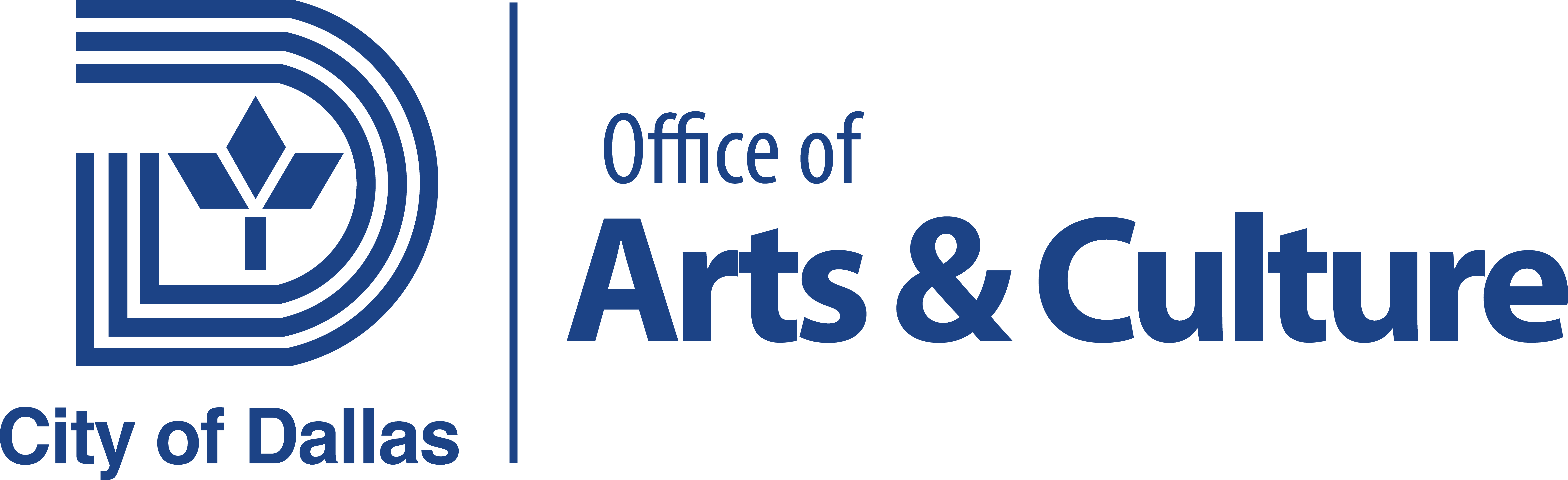 City of Dallas Office of Arts & Culture Blue logo