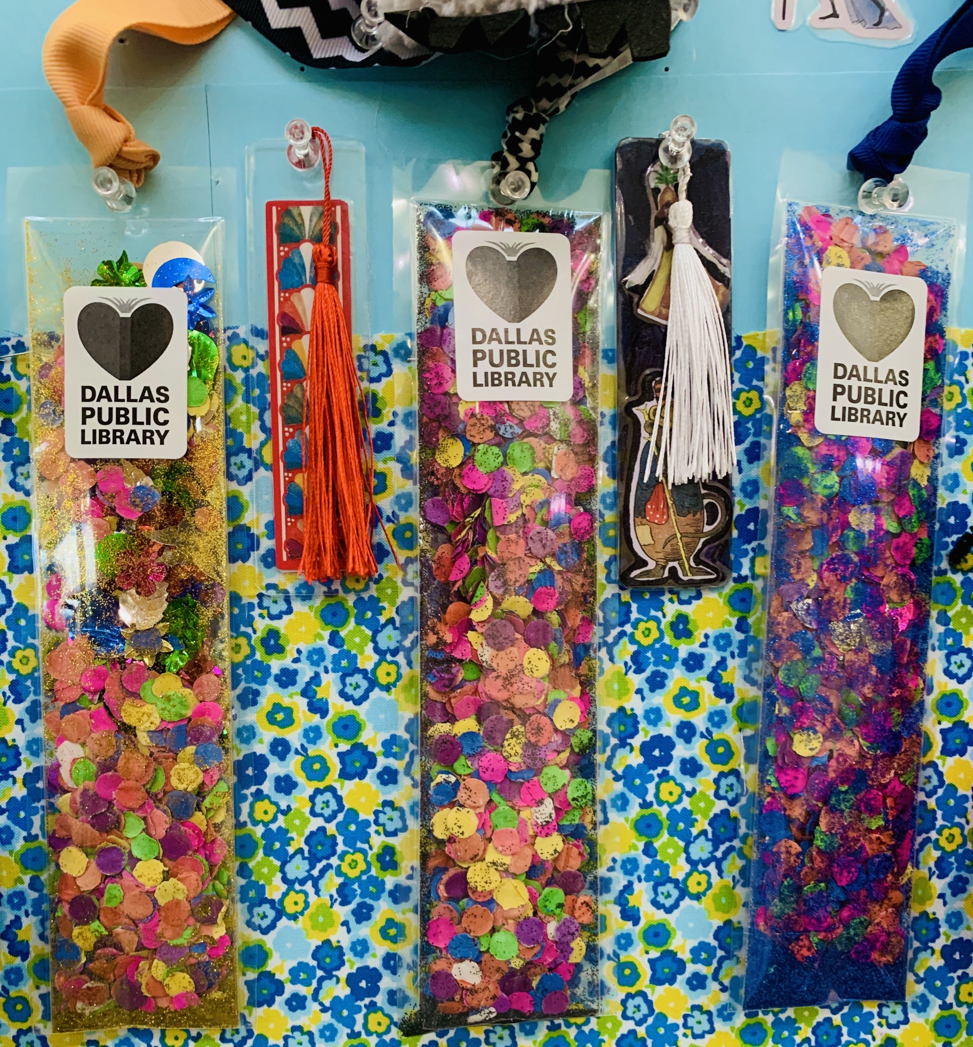 3 colorful bookmarks