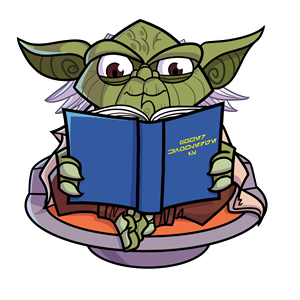 Yoda reading