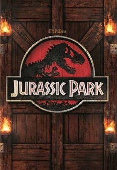 DVD cover with Jurassic Park logo