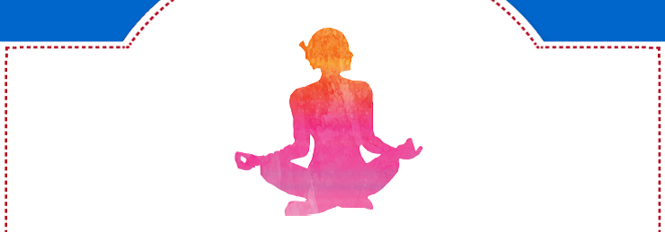 Person sitting in the lotus position