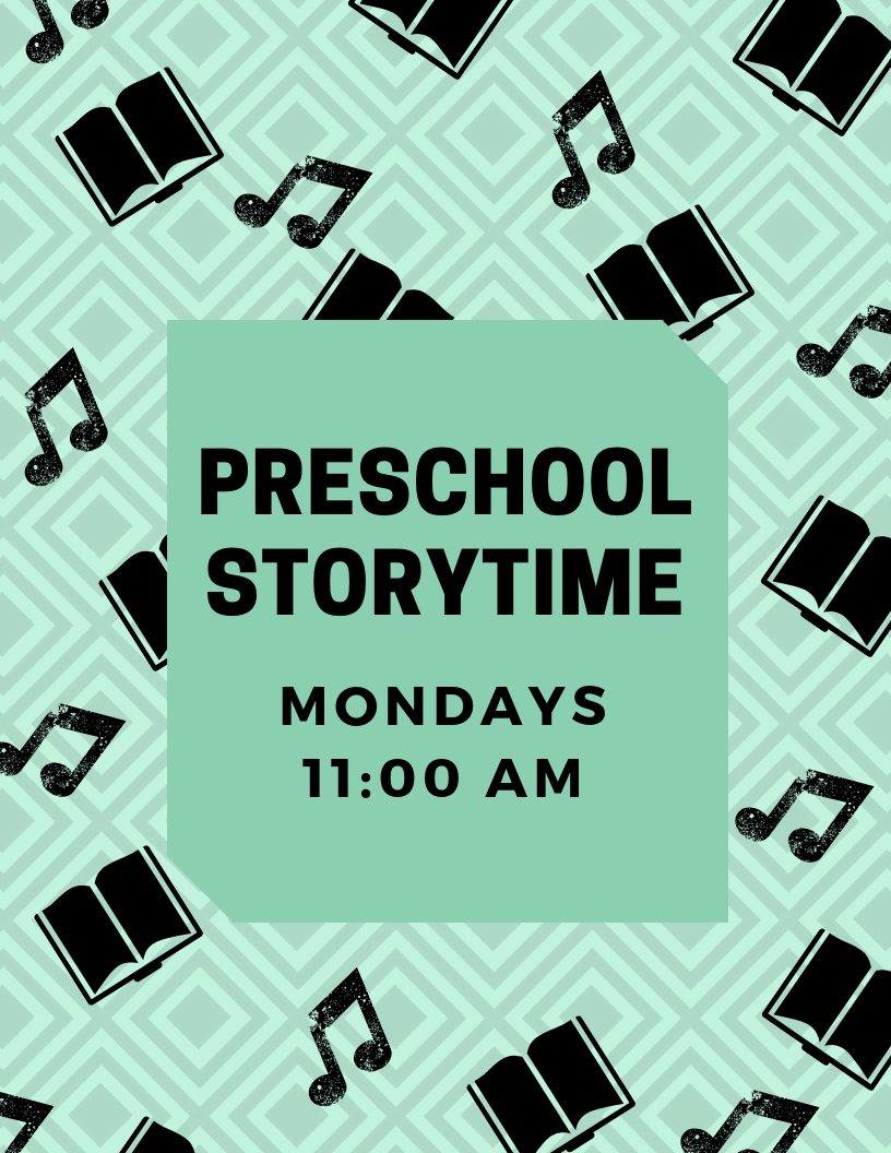 Preschool Storytime at Skyline Branch Library. Mondays at 11 am.