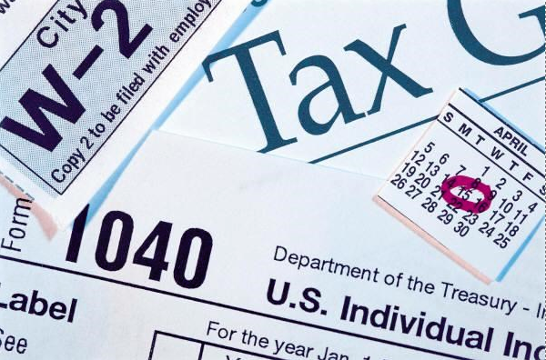 W-2 and 1040 tax forms