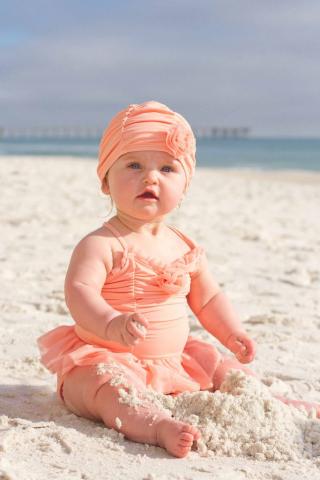 Baby at the beach 