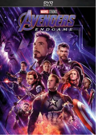 DVD cover of "Avengers: Endgame"