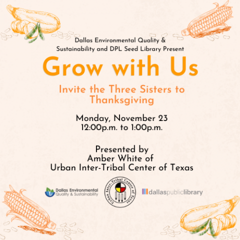 Grow with Us - Invite the Three Sisters to Thanksgiving Cover Graphic