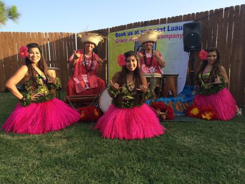 image of hula dancers from Grace Hula Dance Company