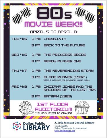 80s Movie Week