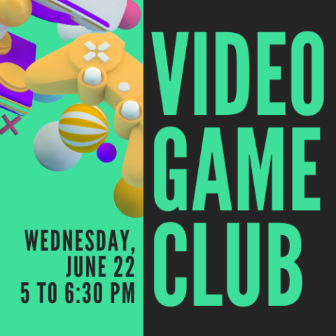 Video Game Club Graphic