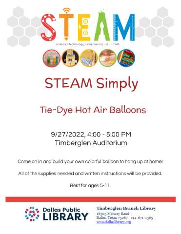 Flyer for STEAM kit event