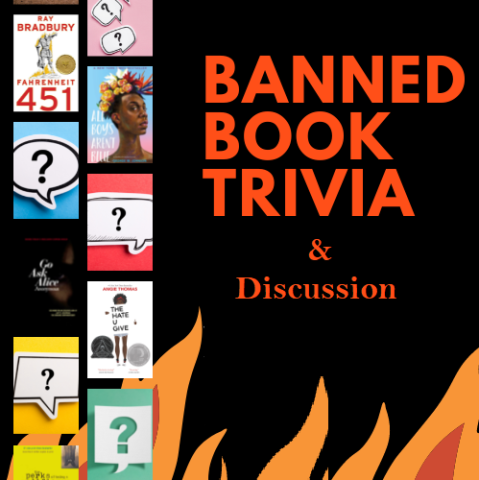 banned books and flames