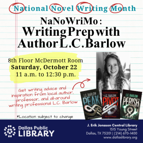 Writing Prep with Author L.C. Barlow