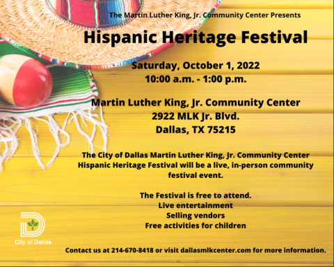 Hispanic Heritage Festival Flyer