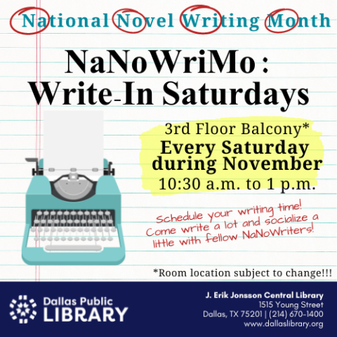 NaNo: Write-In Saturdays