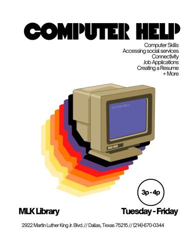 Computer Help flyer