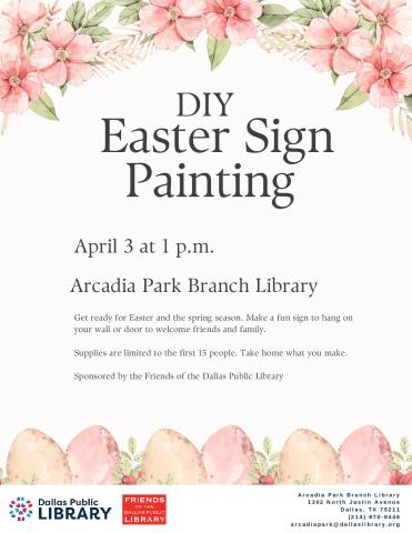Easter Sign Painting 
