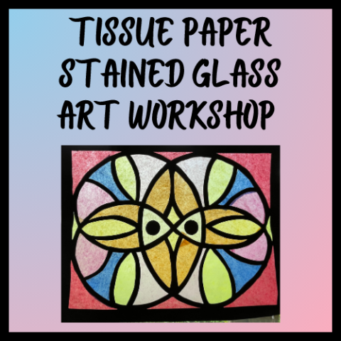 tissue paper stained glass