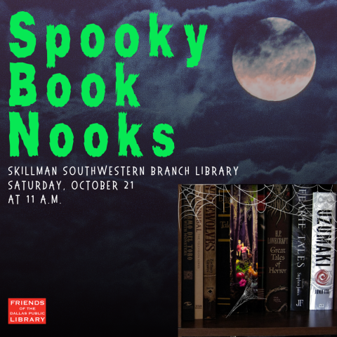 Spooky Book Nooks Cover Graphic