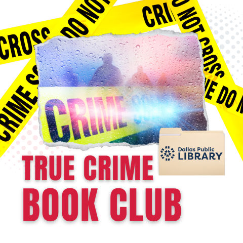 True crime book club graphic