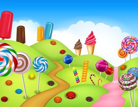 Candy Land Scenery