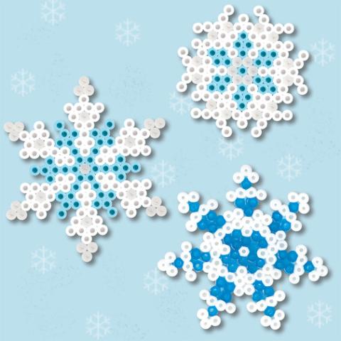 perler bead snowflake
