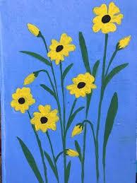 painting of yellow flowers