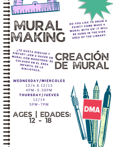 Mural Making graphic flyer