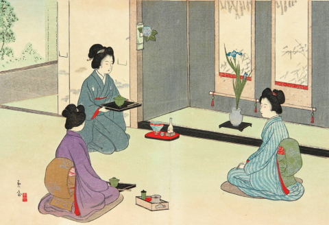 Japanese Tea Ceremony Illustration