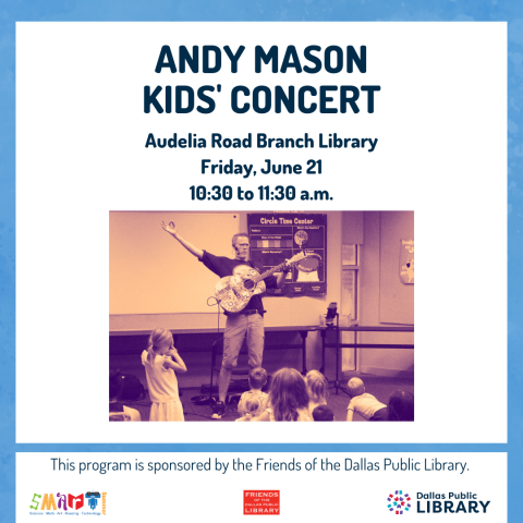 Andy Mason Kids' Concert Cover Graphic