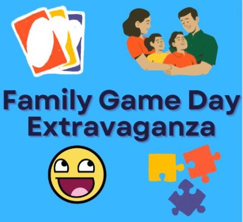 Family Game Day text 