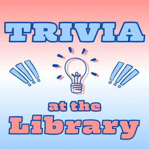 trivia at the library: red, white, and blue colors