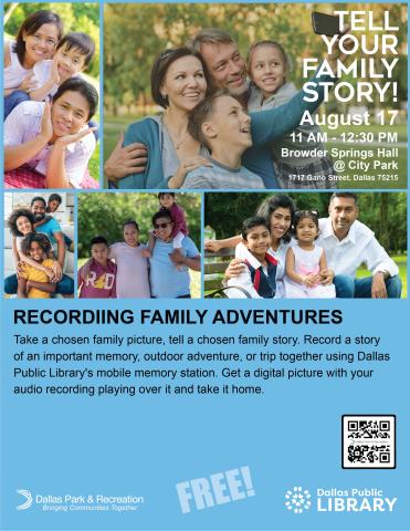 TELL YOUR FAMILY STORY!