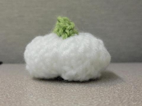 tiny crochet pumpkin
