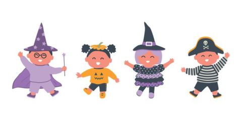 preschool in costumes