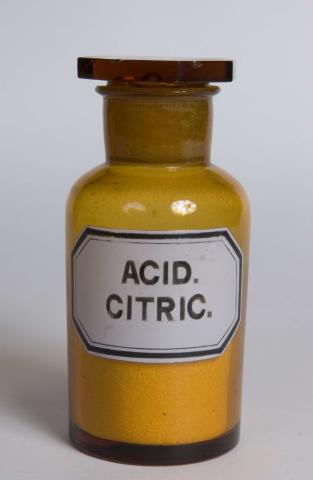 bottle of citric acid