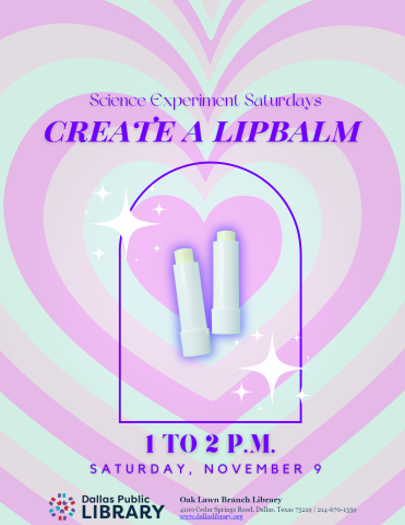 Flyer for Create a Lip balm