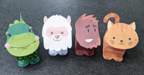 bobble head animals craft