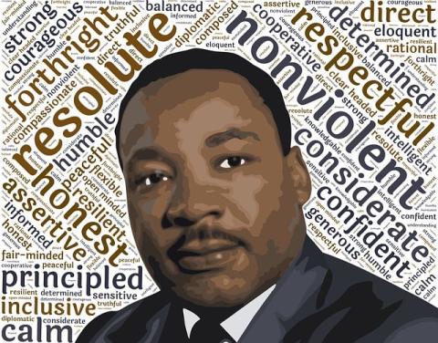 MLK Jr. photo collage