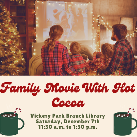 Family Movie with Hot Cocoa Graphic