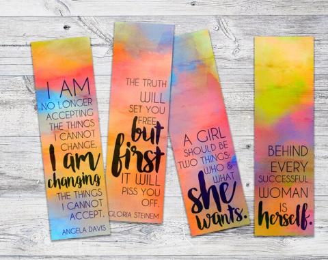 Example of Acrylic Bookmark Art 