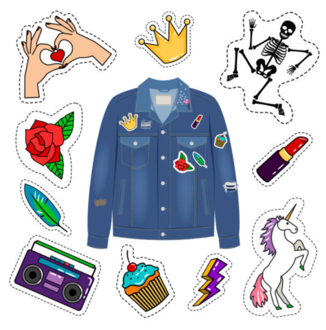 jacket with patches 