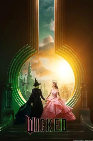 Movie poster for "Wicked" 2024 from Universal Pictures