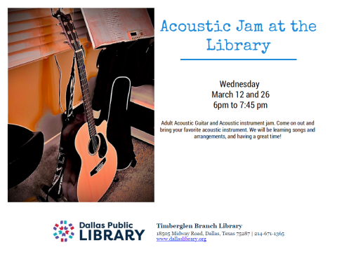 Acoustic Jam at the Library