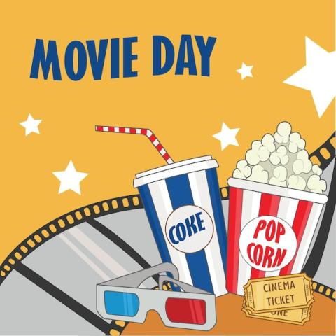 Lights, camera, action! Join us for Movie Day at the library enjoy a fun film with friends! It's the perfect way to unwind and catch a great movie!