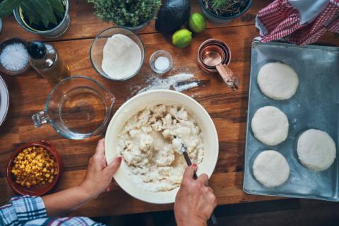 ingredients for arepas