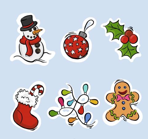 DIY Christmas Stickers