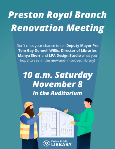 Preston Royal Branch Renovation Meeting